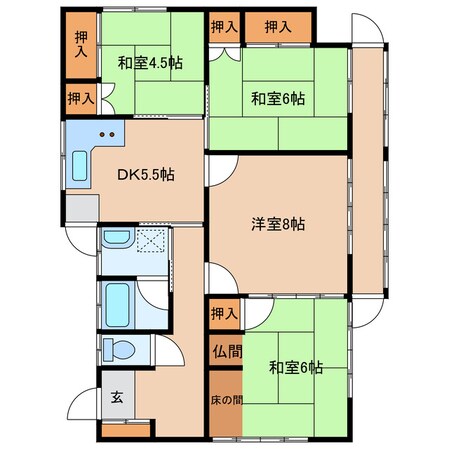 錦見１丁目貸家の物件間取画像